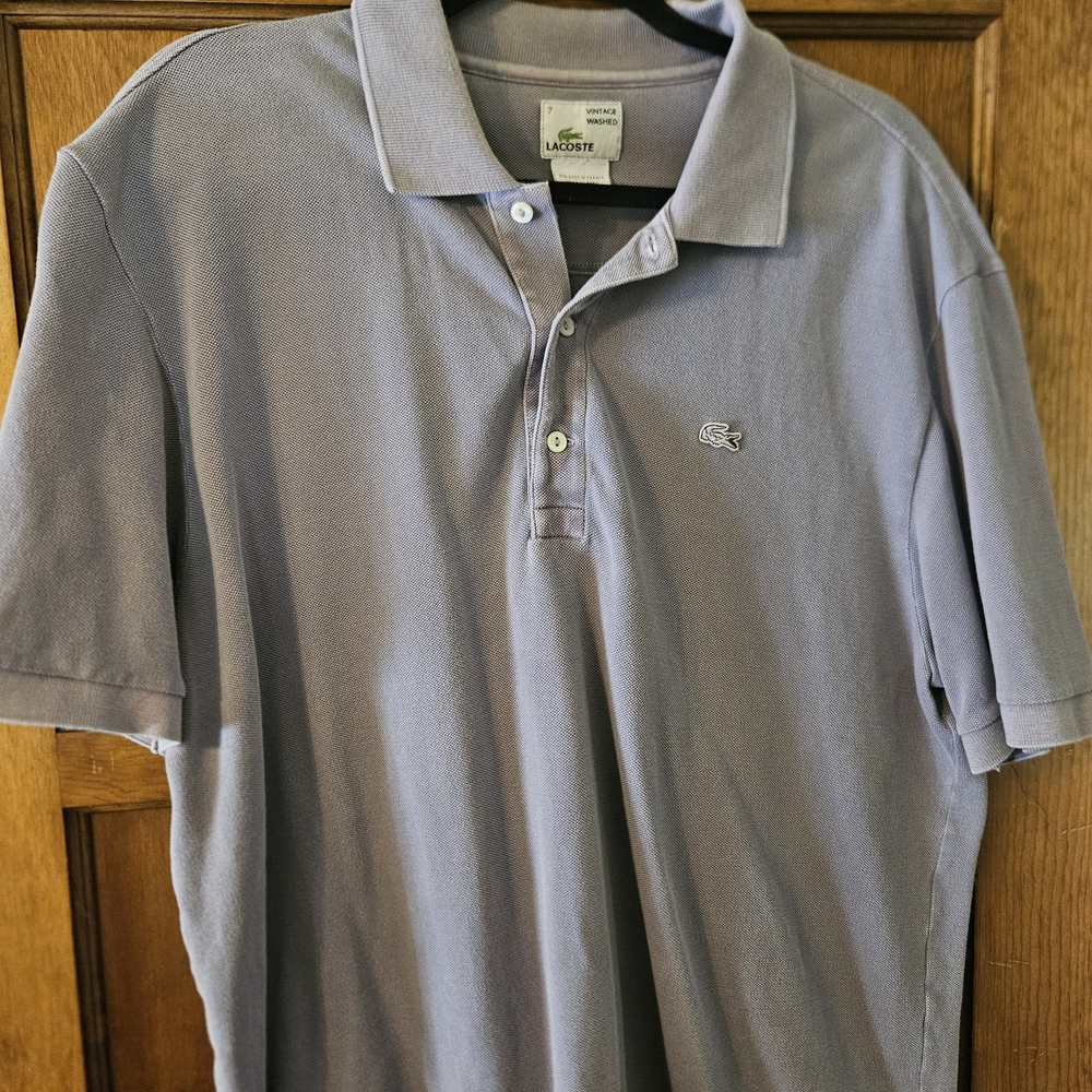 Lacoste Men's Polo Shirt in Classic Gray